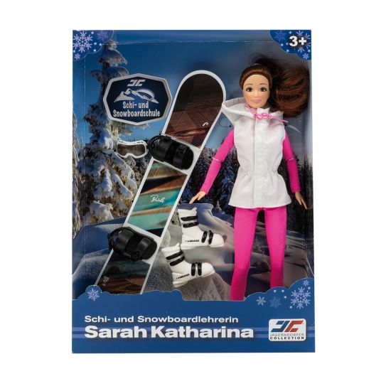 40) Skilehrerin Sahra mit Snowboard
