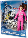 39) Skilehrerin Sahra mit Ski